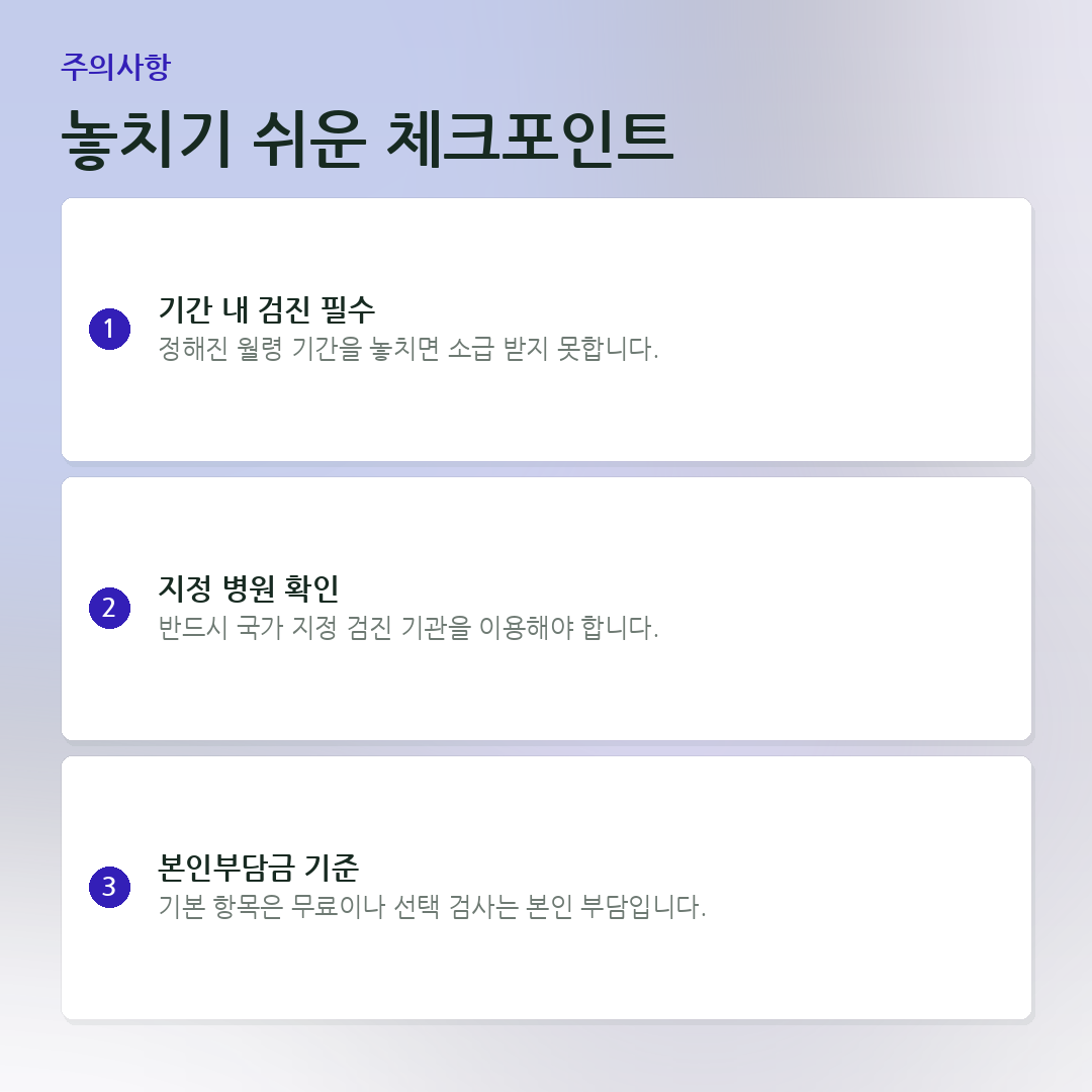 놓치기 쉬운 체크포인트 요약 카드
