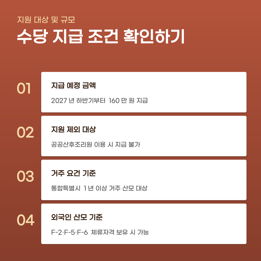 전남광주 산모건강수당 지원 금액, 3가지 핵심 요건